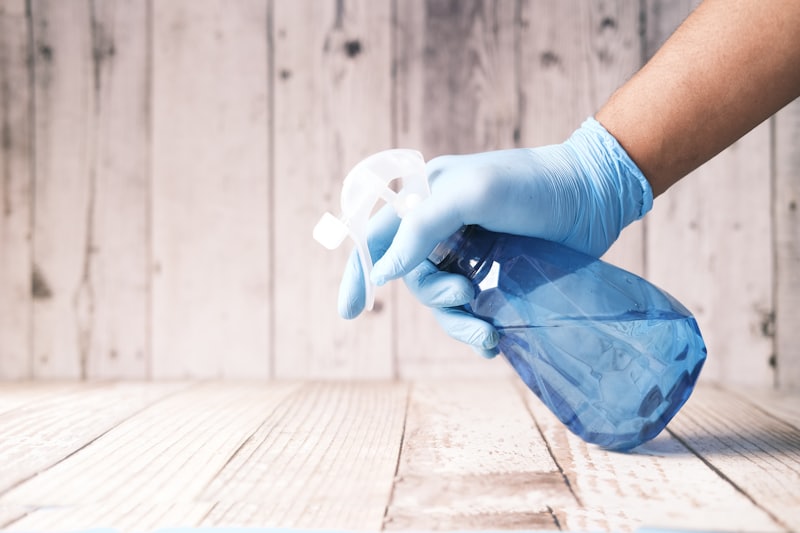 Technician applying targeted pest treatment